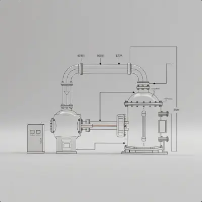Vacuum furnace working diagram.