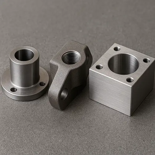 CNC machined mild steel component