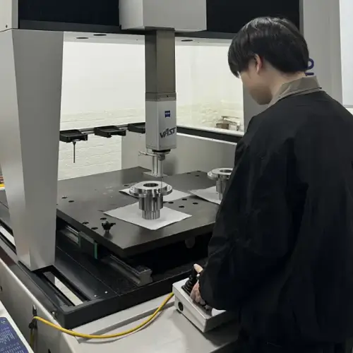 CNC inspection using micrometer and CMM for dimensional tolerance
