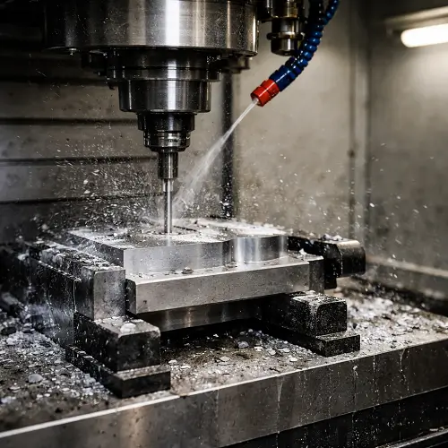 High precision CNC milling process for aluminum component manufacturing