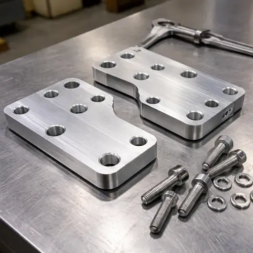 CNC machined aluminum parts during trial assembly, bolt holes slightly misaligned despite passing dimensional inspection