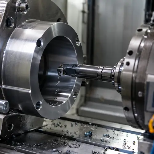 CNC boring machining process