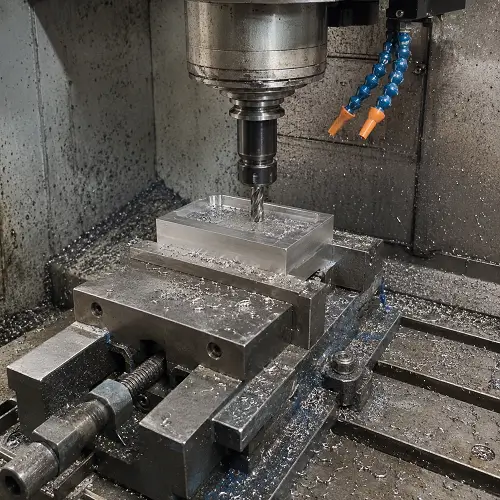 CNC milling a block