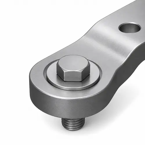 Spotface on a machined metal surface