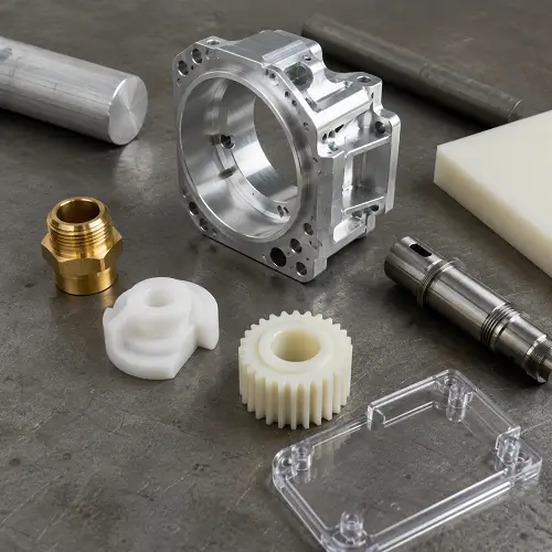 Common metal and plastic materials for CNC machining