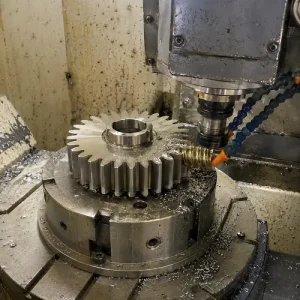 Gear machining of precision metal gears