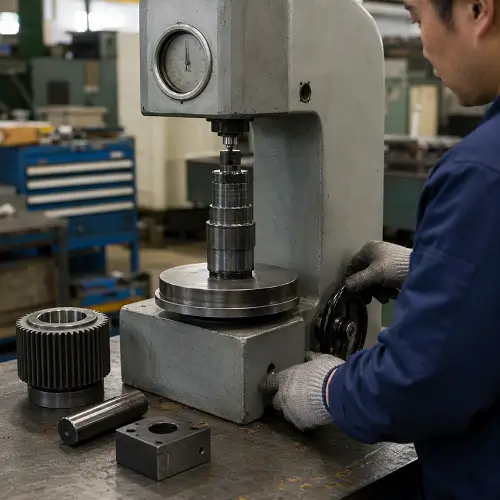 Hardness testing of heat-treated CNC machined steel parts