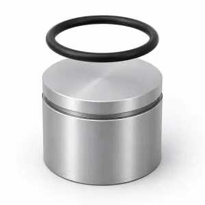 Radial O-ring groove design for a CNC machined piston